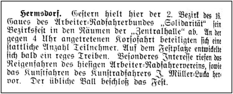 1905-08-01 Hdf Radfahrklub Solidaritaet